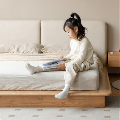 GENJI Harukaze Minimalist Solid Wood Platform Bed from GENJI