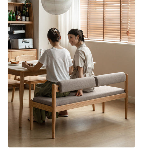 GENJI Haruki Elegant Solid Oak Dining Bench from GENJI
