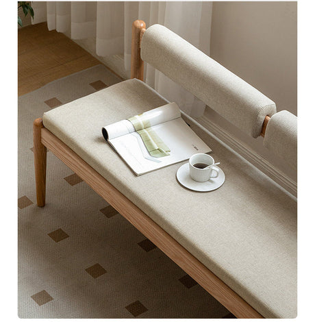 GENJI Haruki Elegant Solid Oak Dining Bench from GENJI