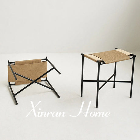 GENJI Haruki Minimalist Rope Makeup Stool from GENJI