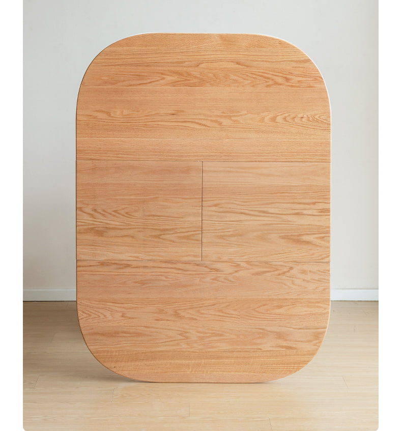 GENJI Haruki Rustic Space-Saving Oak Dining Table from GENJI