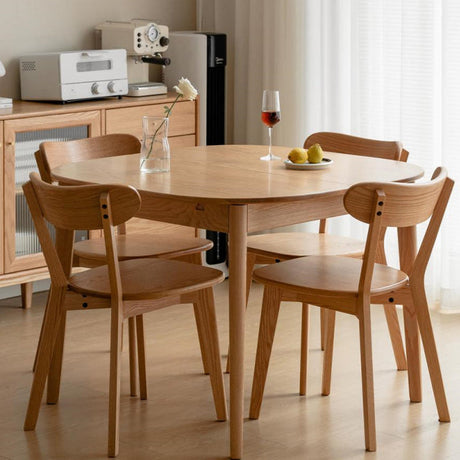 GENJI Haruki Rustic Space-Saving Oak Dining Table from GENJI