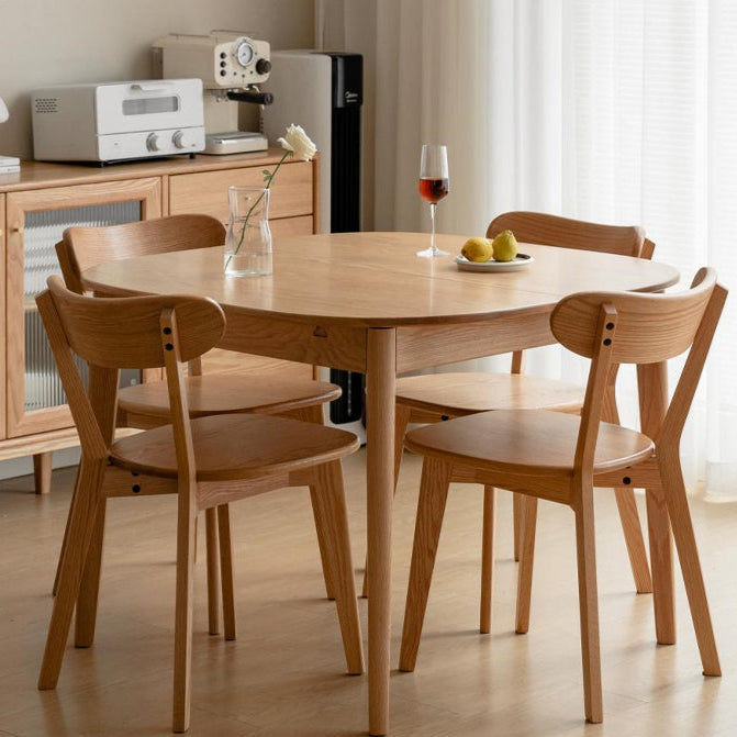 GENJI Haruki Rustic Space-Saving Oak Dining Table from GENJI