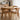 GENJI Haruki Rustic Space-Saving Oak Dining Table from GENJI