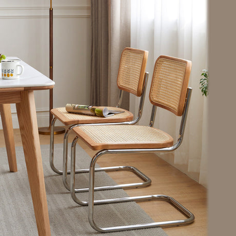 GENJI Haruto Elegant Rattan Backrest Dining Chair from GENJI