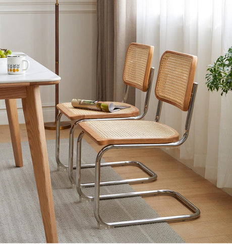 GENJI Haruto Elegant Rattan Backrest Dining Chair from GENJI