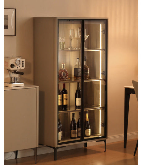 GENJI Haruto Elegant Solid Wood Wine Cabinet from GENJI