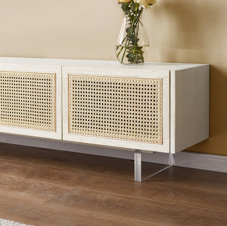 GENJI Haruto Solid Wood Cream Floating TV Cabinet from GENJI