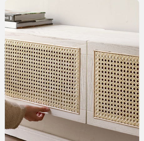 GENJI Haruto Solid Wood Cream Floating TV Cabinet from GENJI