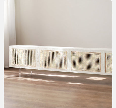 GENJI Haruto Solid Wood Cream Floating TV Cabinet from GENJI