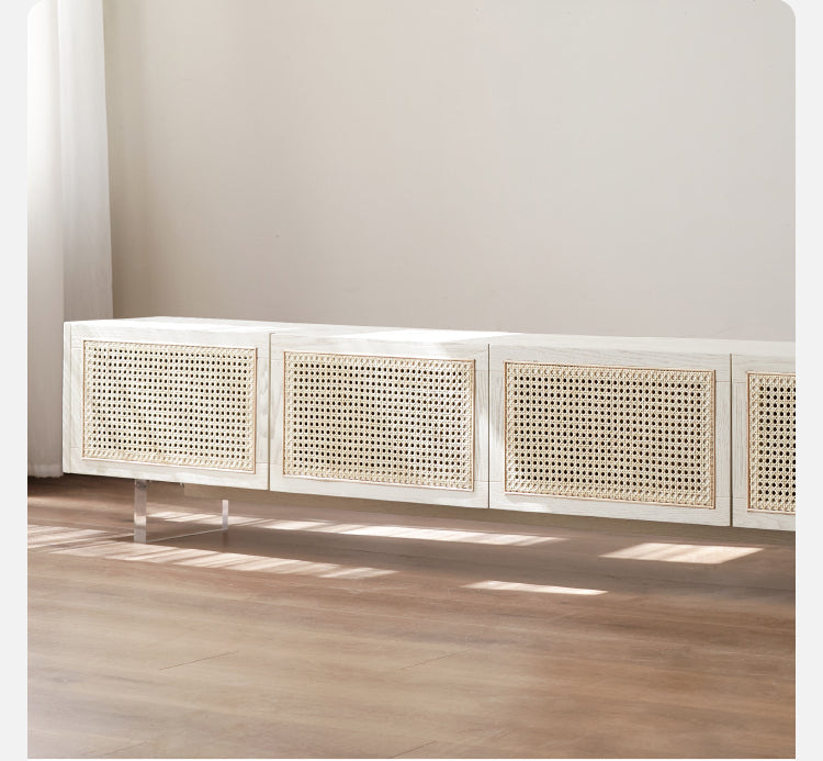 GENJI Haruto Solid Wood Cream Floating TV Cabinet from GENJI
