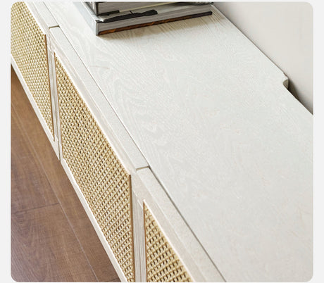 GENJI Haruto Solid Wood Cream Floating TV Cabinet from GENJI