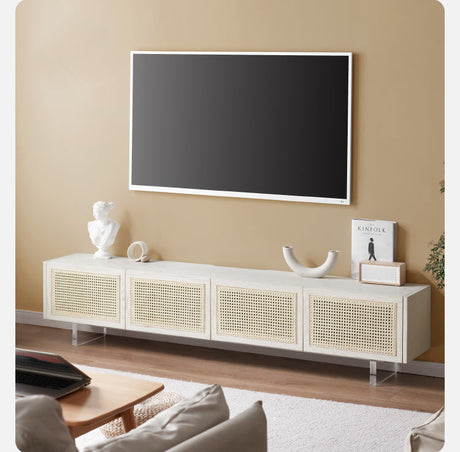 GENJI Haruto Solid Wood Cream Floating TV Cabinet from GENJI