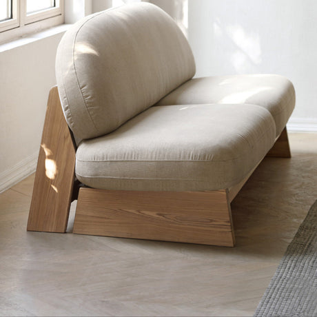 GENJI Hiroshi Elegant Small-Sized Solid Wood Sofa from GENJI