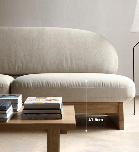GENJI Hiroshi Elegant Small-Sized Solid Wood Sofa from GENJI