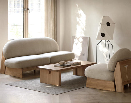 GENJI Hiroshi Elegant Small-Sized Solid Wood Sofa from GENJI