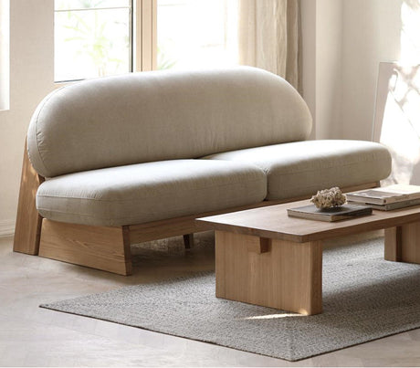 GENJI Hiroshi Elegant Small-Sized Solid Wood Sofa from GENJI