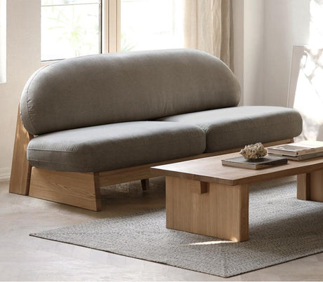 GENJI Hiroshi Elegant Small-Sized Solid Wood Sofa from GENJI
