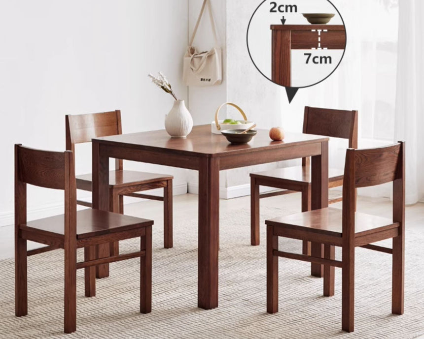 GENJI Hiroshi Elegant Solid Wood Dining Table from GENJI