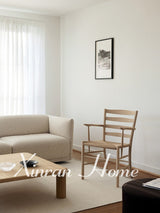 GENJI Hiroshi Elegant Solid Wood Retro Armchair Dining Chair from GENJI