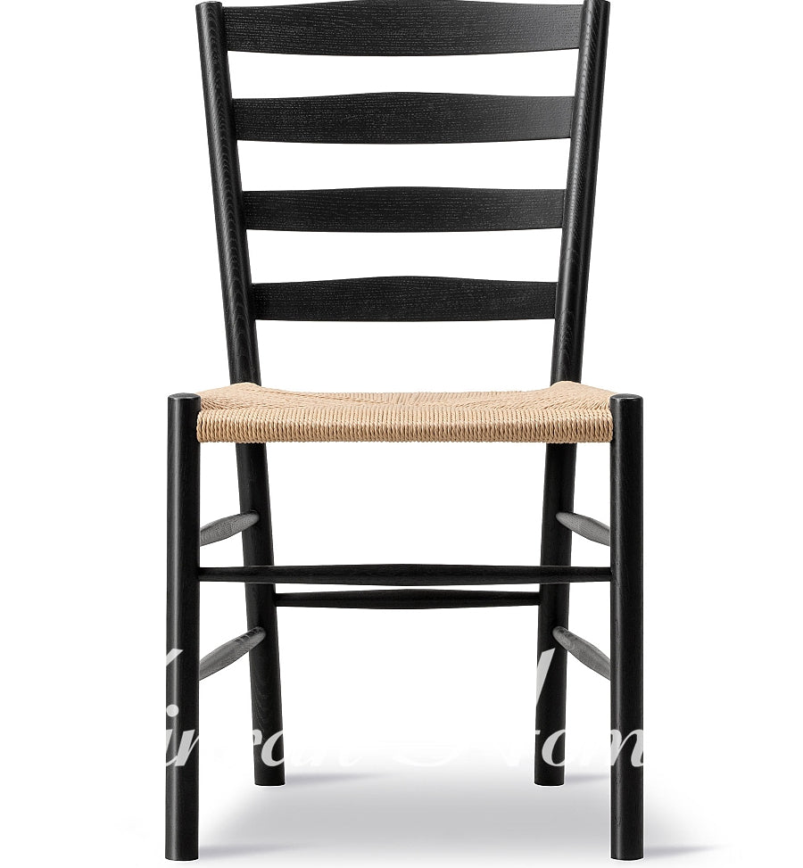 GENJI Hiroshi Elegant Solid Wood Retro Armchair Dining Chair from GENJI