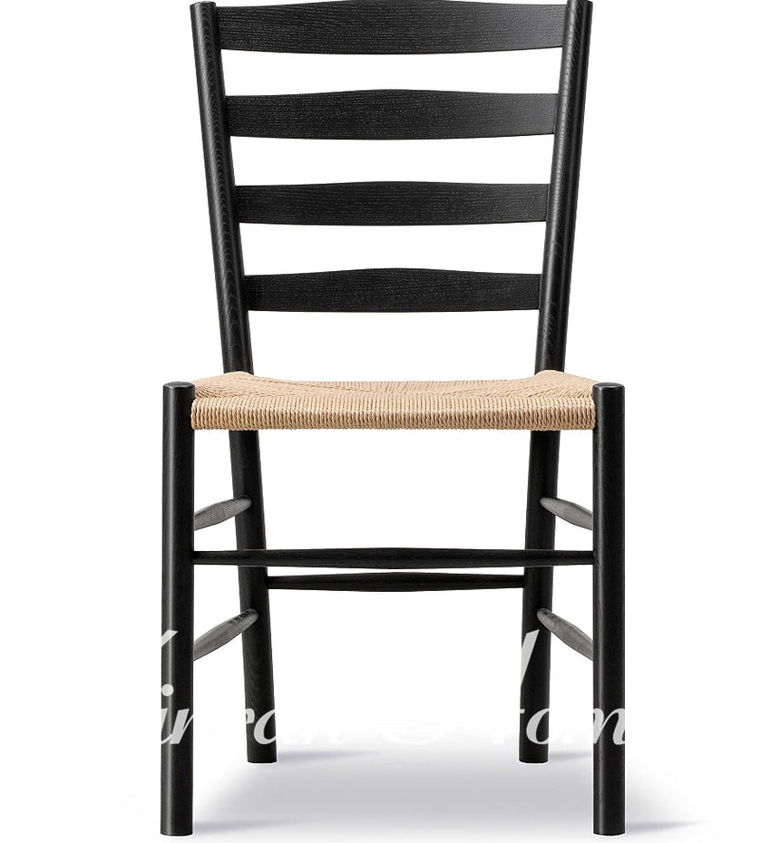 GENJI Hiroshi Elegant Solid Wood Retro Armchair Dining Chair from GENJI
