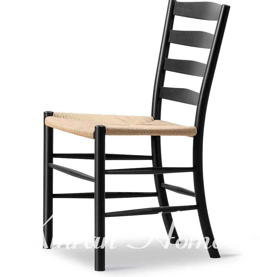 GENJI Hiroshi Elegant Solid Wood Retro Armchair Dining Chair from GENJI