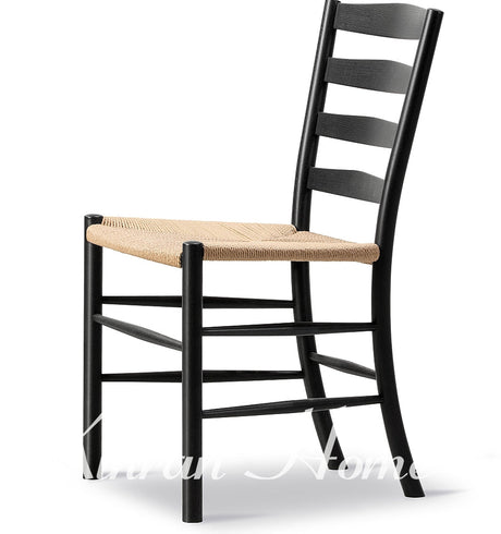GENJI Hiroshi Elegant Solid Wood Retro Armchair Dining Chair from GENJI