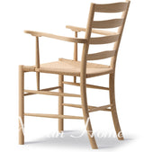 GENJI Hiroshi Elegant Solid Wood Retro Armchair Dining Chair from GENJI