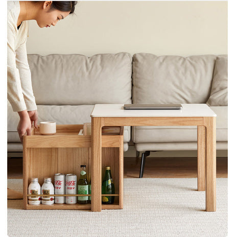 GENJI Hiroshi Minimalist Oak Coffee Table from GENJI