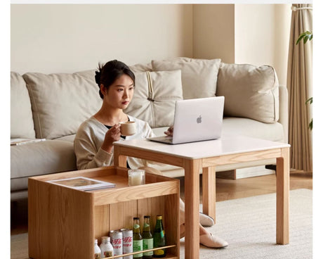 GENJI Hiroshi Minimalist Oak Coffee Table from GENJI