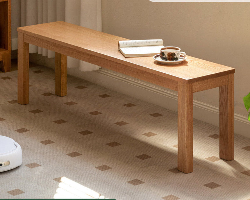 GENJI Hiroshi Minimalist Solid Wood Bench from GENJI