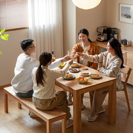 GENJI Hiroshi Minimalist Solid Wood Bench from GENJI