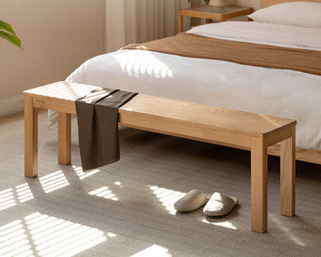 GENJI Hiroshi Minimalist Solid Wood Bench from GENJI