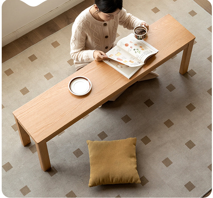 GENJI Hiroshi Minimalist Solid Wood Bench from GENJI