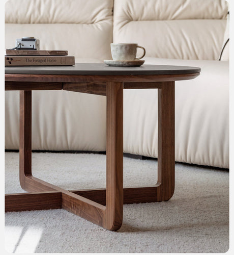 GENJI Hiroshi Sleek Natural Wood Coffee Table from GENJI