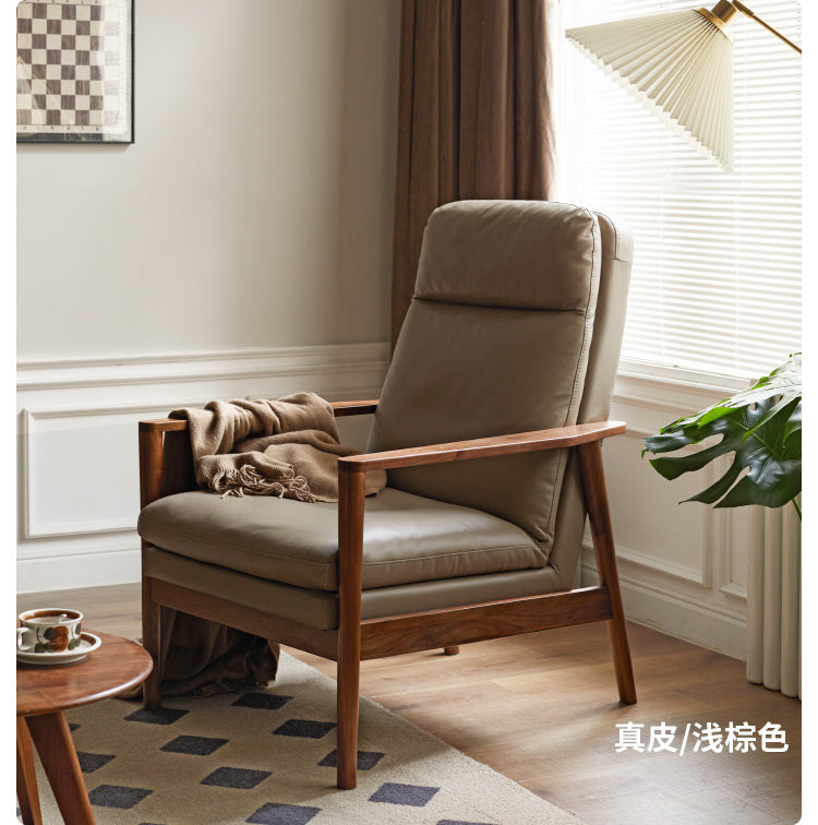 GENJI Hiroshi Sleek Solid Wood Lounge Chair from GENJI