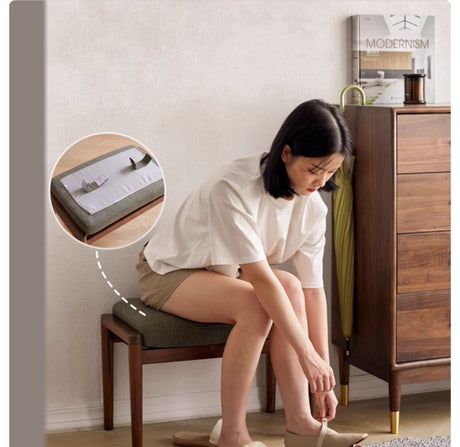 GENJI Hiroshi Sleek Solid Wood Lounge Chair from GENJI
