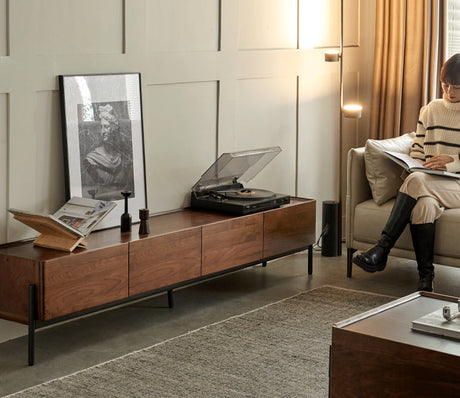 GENJI Hoshino Elegant Modern Solid Wood TV Cabinet from GENJI