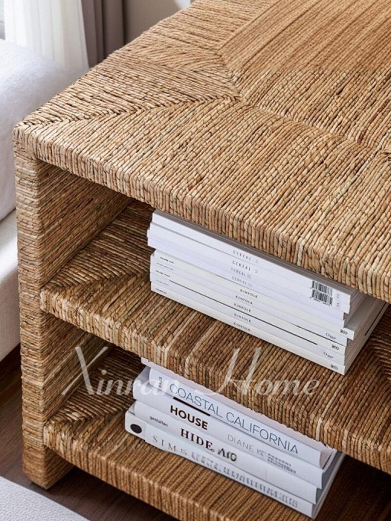 GENJI Isadora Eco-Friendly Woven Rattan Bedside Table from GENJI