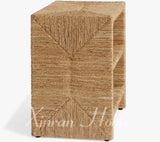 GENJI Isadora Eco-Friendly Woven Rattan Bedside Table from GENJI