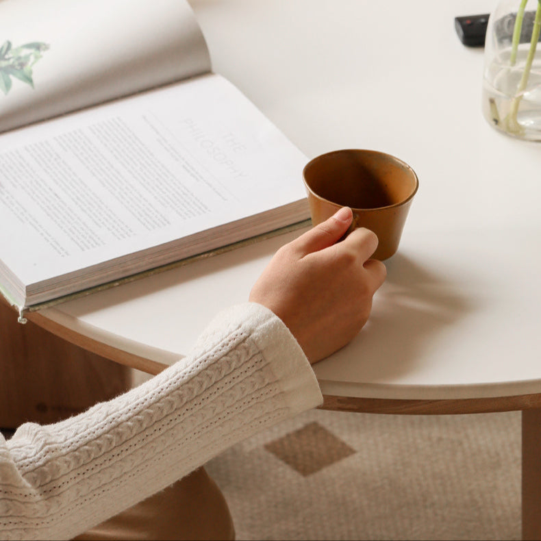 GENJI Isadora Elegant Nordic Solid Wood Tea Table from GENJI