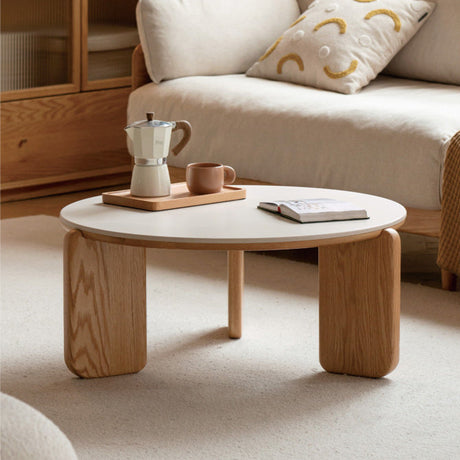 GENJI Isadora Elegant Nordic Solid Wood Tea Table from GENJI