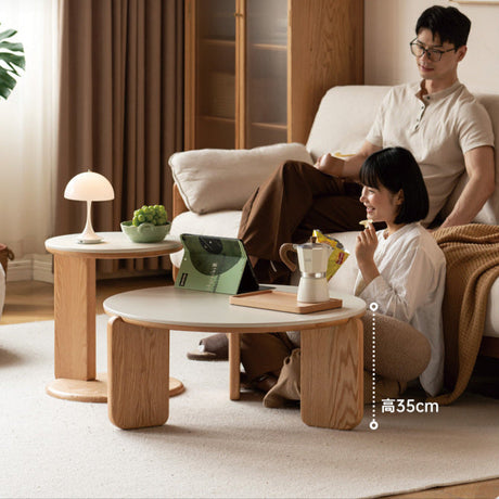 GENJI Isadora Elegant Nordic Solid Wood Tea Table from GENJI