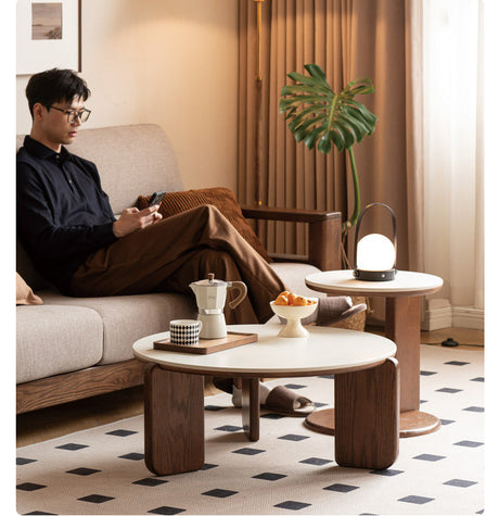 GENJI Isadora Elegant Nordic Solid Wood Tea Table from GENJI