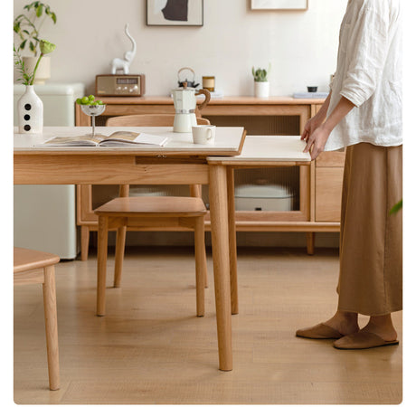 GENJI Isadora Solid Wood Retractable Dining Table from GENJI
