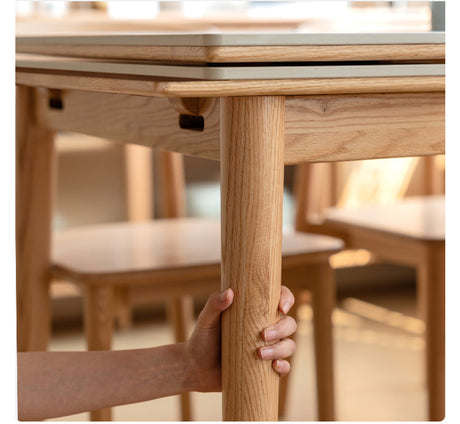 GENJI Isadora Solid Wood Retractable Dining Table from GENJI