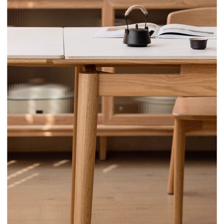 GENJI Isadora Solid Wood Retractable Dining Table from GENJI