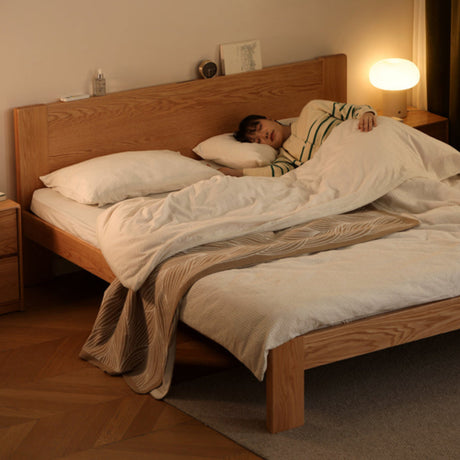 GENJI Isamu Solid Wood Modern Minimalist Oak Single Bed from GENJI