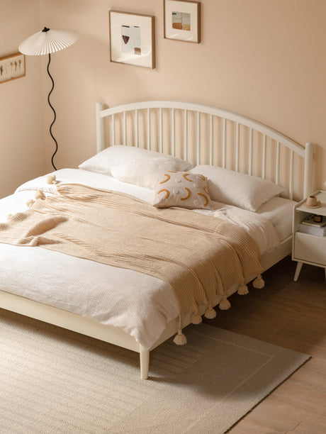 GENJI Ishikawa Elegant Solid Wood Bed from GENJI